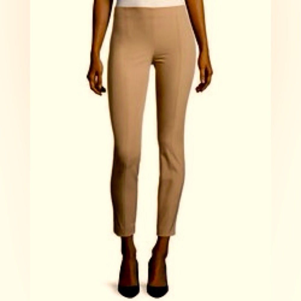 EUC The ROW Mid Rise Skinny Cropped Tan Pants, size 4